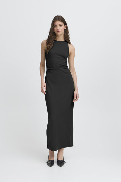Katine Open Back Dress (BLack)