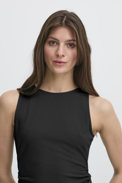 Katine Open Back Dress (BLack)