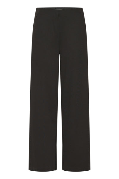 Kate Wide Side Zip Pant (Black)