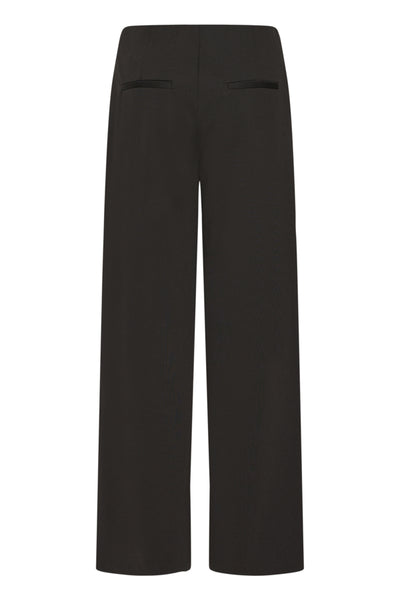 Kate Wide Side Zip Pant (Black)