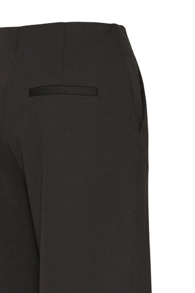 Kate Wide Side Zip Pant (Black)
