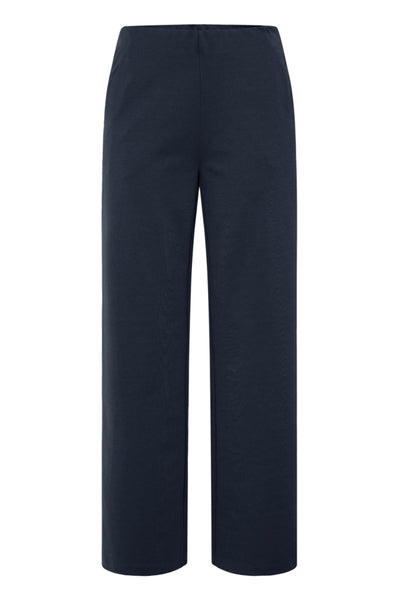 Kate Wide Side Zip Pant (Navy)
