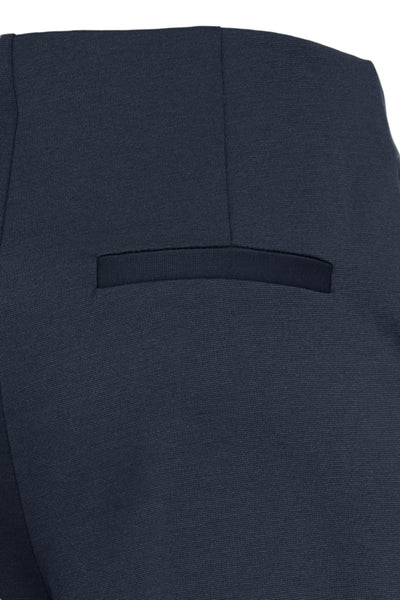 Kate Wide Side Zip Pant (Navy)