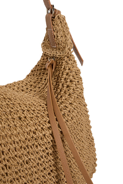 Meryl Straw Shoulder Bag
