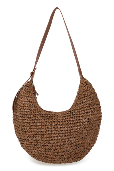 Cathe Straw Hobo Bag
