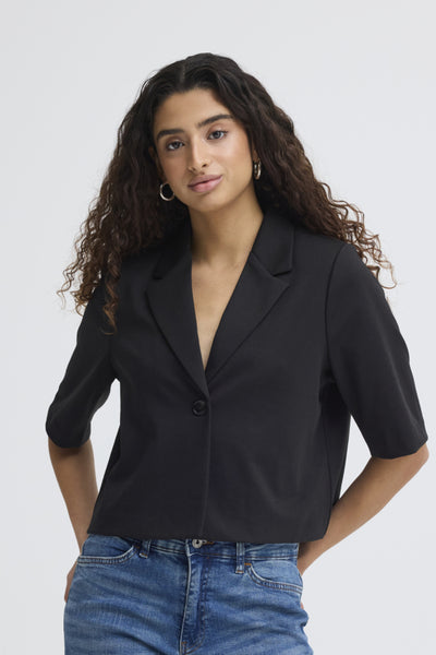 Kate Signature Crop Jacket (Black)