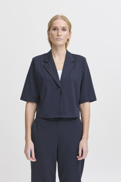 Kate Signature Crop Jacket (Navy)