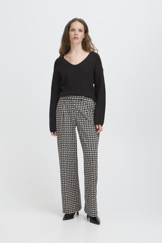 Kate Printed Pant (Graphic Dot)