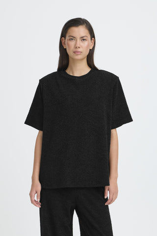 Nareen Sparkle Oversized Top (Black)
