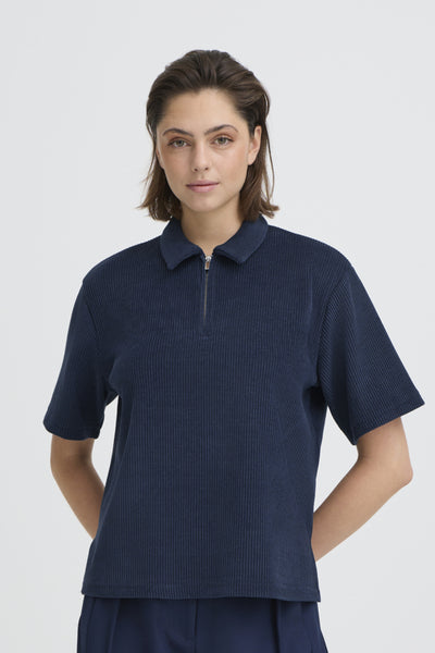Kate Corduroy Top (Navy)