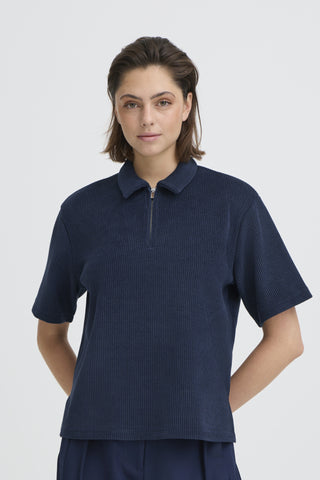 Kate Corduroy Top (Navy)