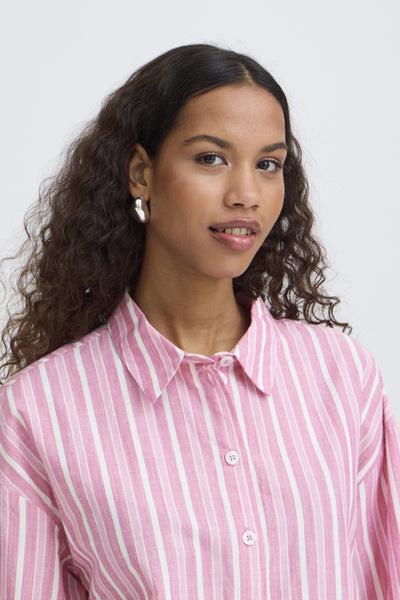Indra Button Down Blouse (Wild Orchid)