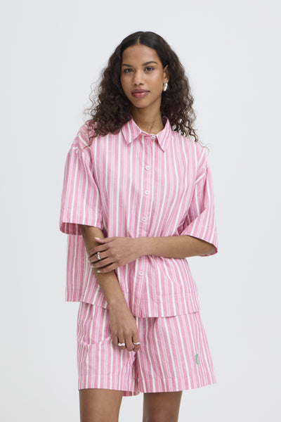 Indra Button Down Blouse (Wild Orchid)