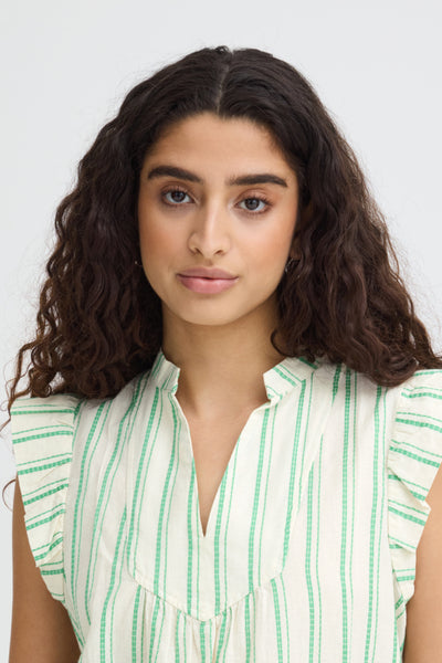 Jovil Cotton Blouse (Greenbriar)