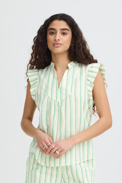 Jovil Cotton Blouse (Greenbriar)