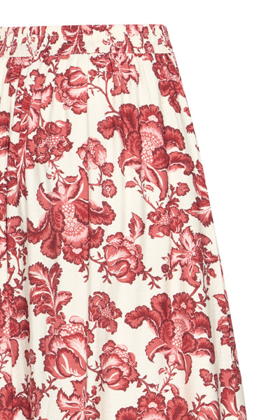 Gilvis Floral Skirt (Red)