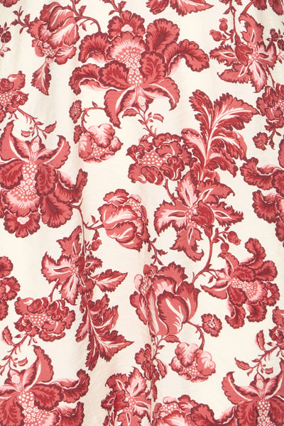 Gilvis Floral Dress (Red)