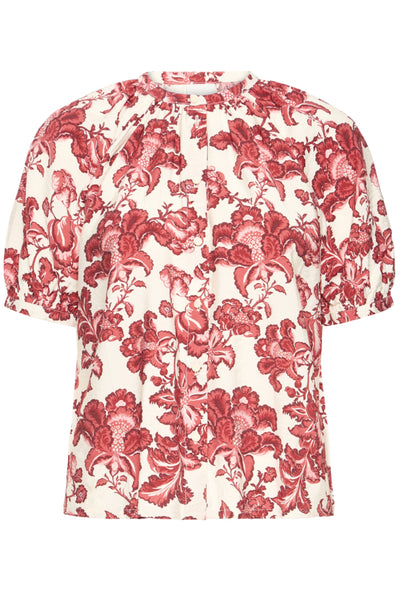 Gilvis Floral Blouse (Red)