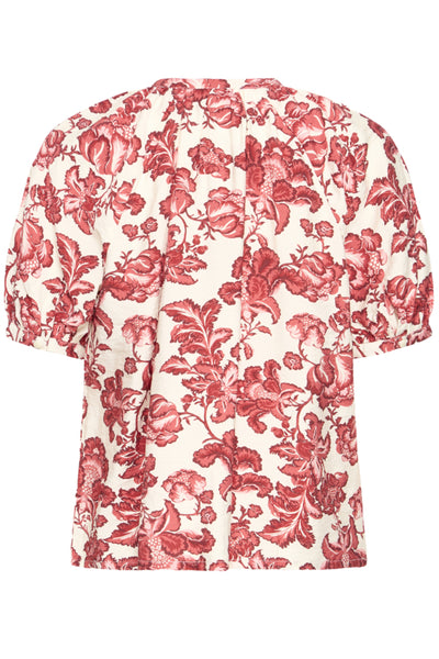 Gilvis Floral Blouse (Red)