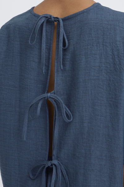 Katico Open Back Top (True Navy Melange)