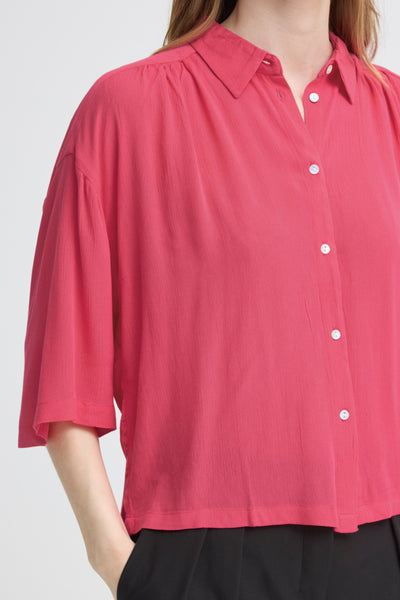 Marrakech Button Down Blouse (Azalea)