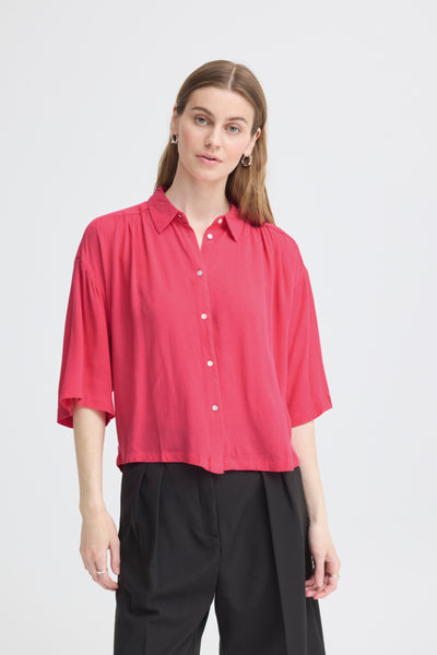 Marrakech Button Down Blouse (Azalea)