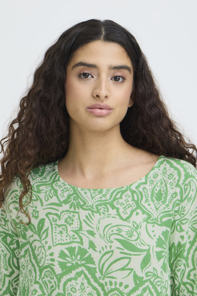 Marrakech Printed Top (Greenbriar)