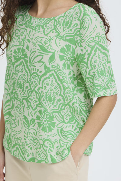 Marrakech Printed Top (Greenbriar)