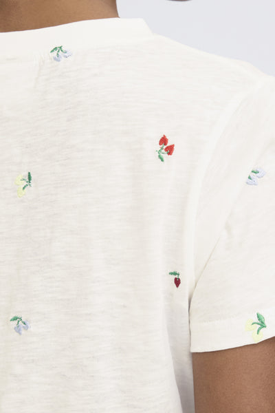 Olya Embroidered T-Shirt (White)