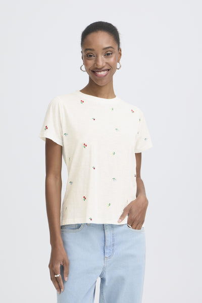 Olya Embroidered T-Shirt (White)