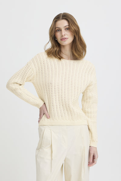 Besiane Cotton Blend Sweater (Birch)