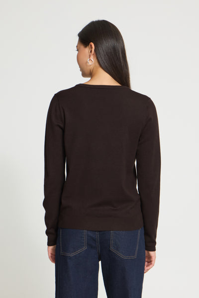 Luls V Neck Sweater (Black)