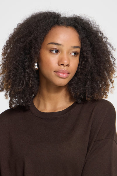 Luls Loose Fit Sweater (Chocolate Torte)