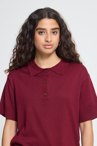 Luls Polo Sweater (Rhododendron)