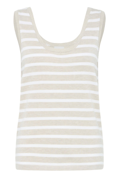 Luls Knit Tank (Oatmeal Stripe)