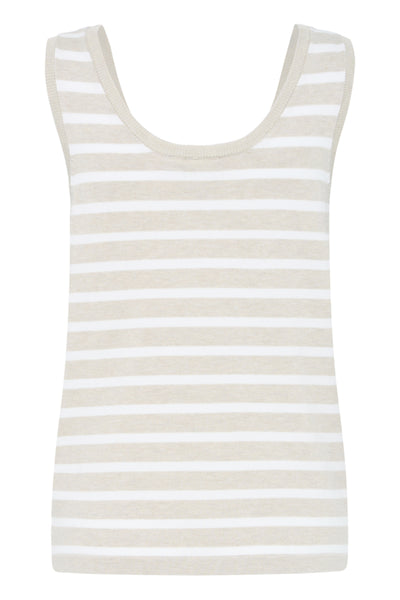 Luls Knit Tank (Oatmeal Stripe)