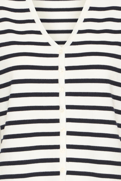 Luls Button Down Tank Vest (Navy Stripe)