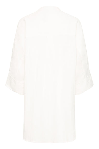 Foxa Cotton Button Down Shirt  (Cloud Dancer)
