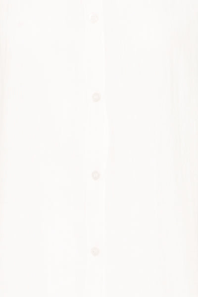 Foxa Cotton Button Down Shirt  (Cloud Dancer)