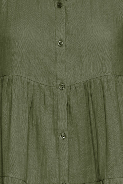 Foxa Cotton Dress (Grape Leaf)