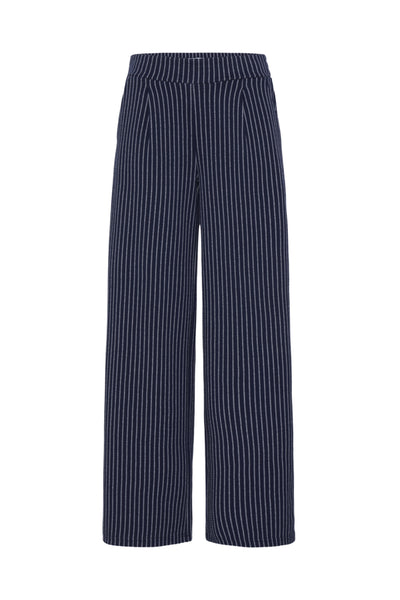 Manse Stripe Wide Pant (Maritime Blue)