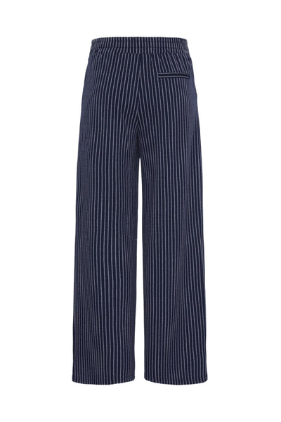 Manse Stripe Wide Pant (Maritime Blue)