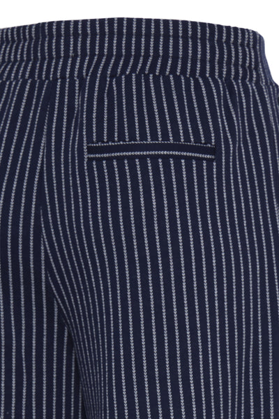 Manse Stripe Wide Pant (Maritime Blue)