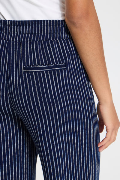 Manse Stripe Wide Pant (Maritime Blue)