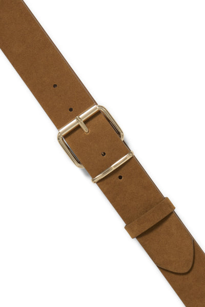 Fryd Faux Suede Belt (Toasted Brown)