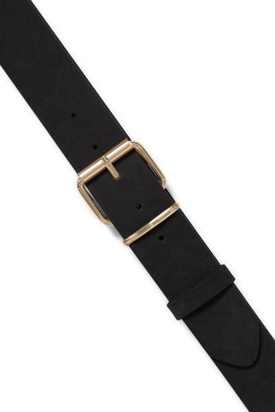 Fryd Faux Suede Belt (Black)