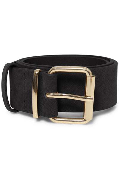 Fryd Faux Suede Belt (Black)