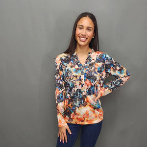 Sirena Printed Top (Bright Print)