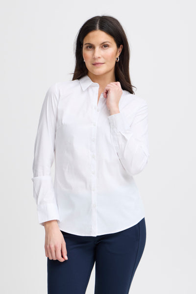 Michelle Button Down Shirt (White)