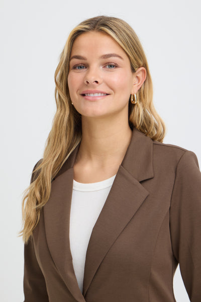 Zarie 3/4 Sleeve Blazer (Rain Drum)